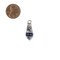 TheBeadChest Lapis Silver Capped Locket Pendant (28x10mm)